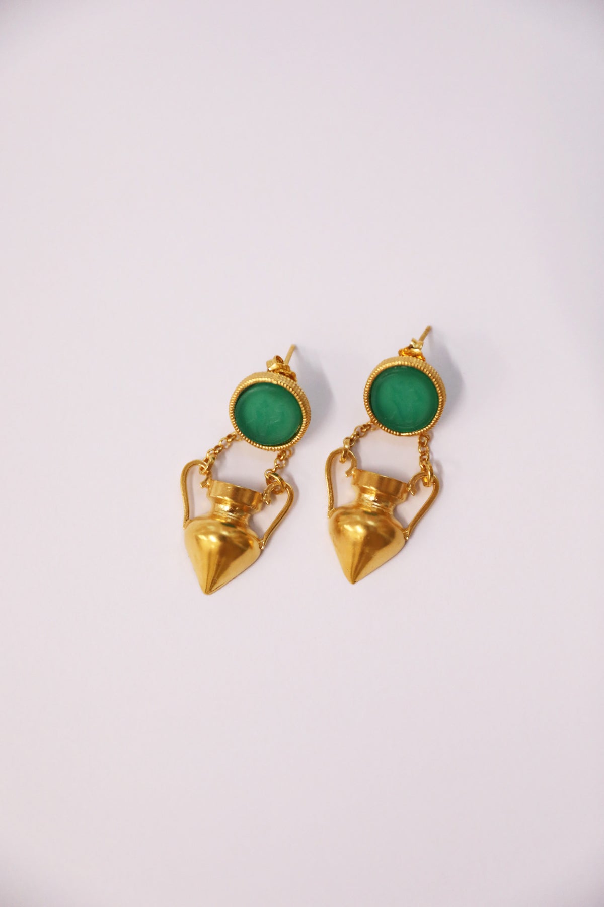Vessel Earrings - Emerald
