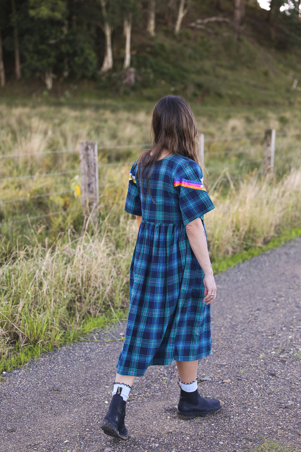 Everly Midi Dress - Blue
