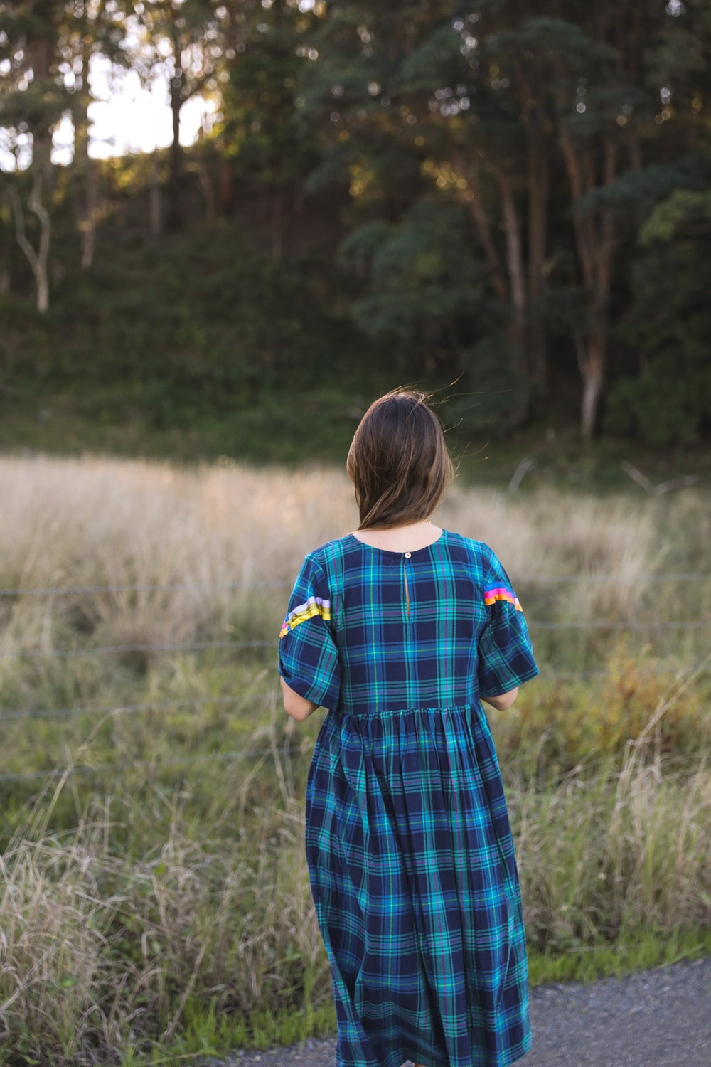 Everly Midi Dress - Blue