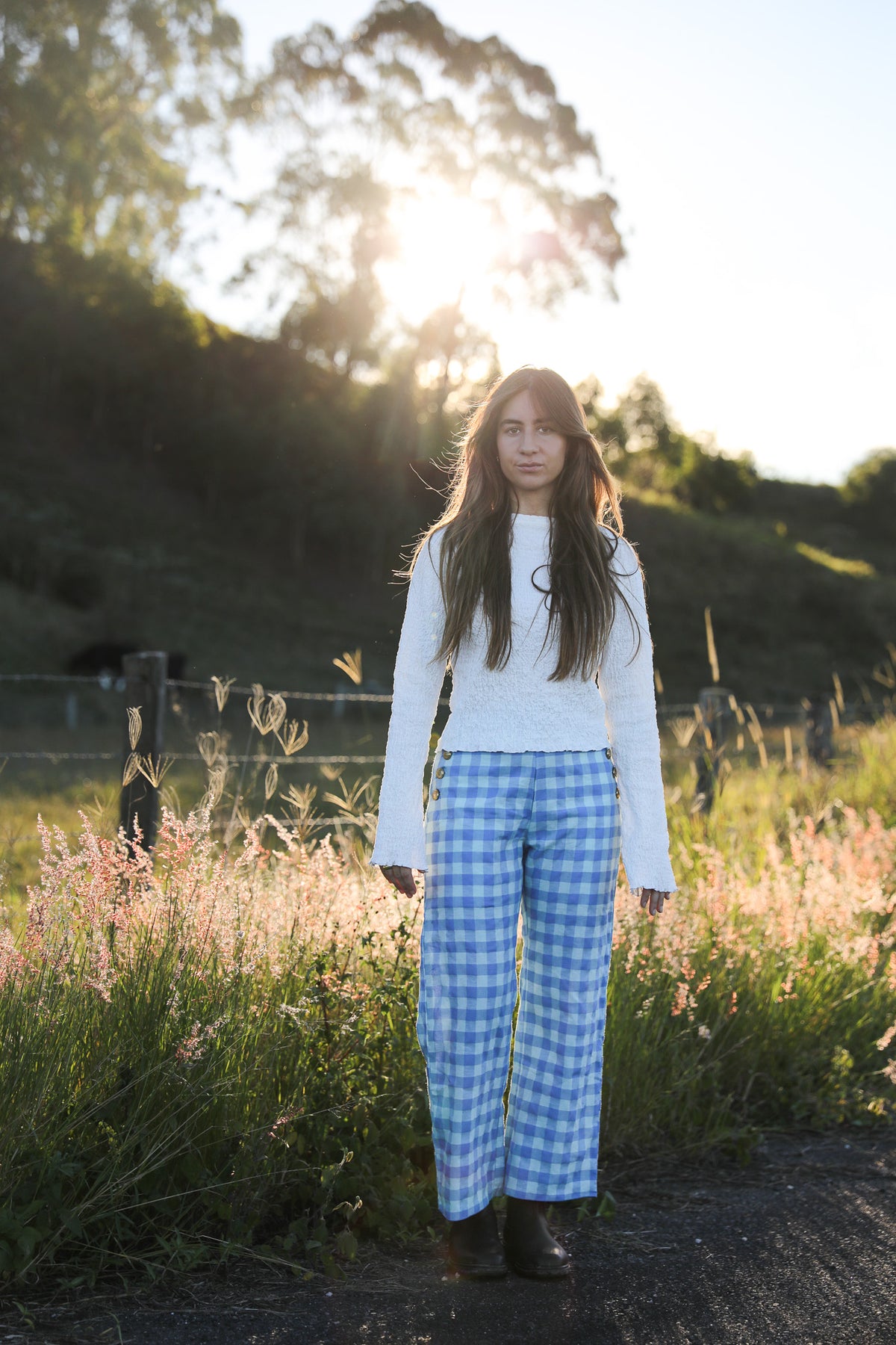 Gingham Pants