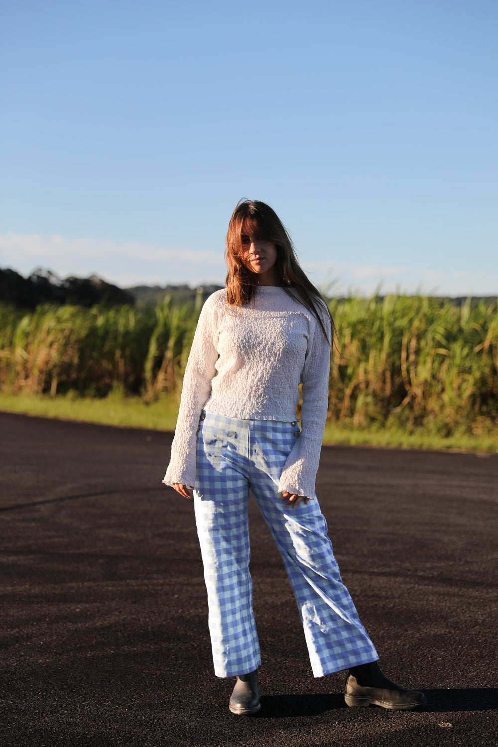 Gingham Pants