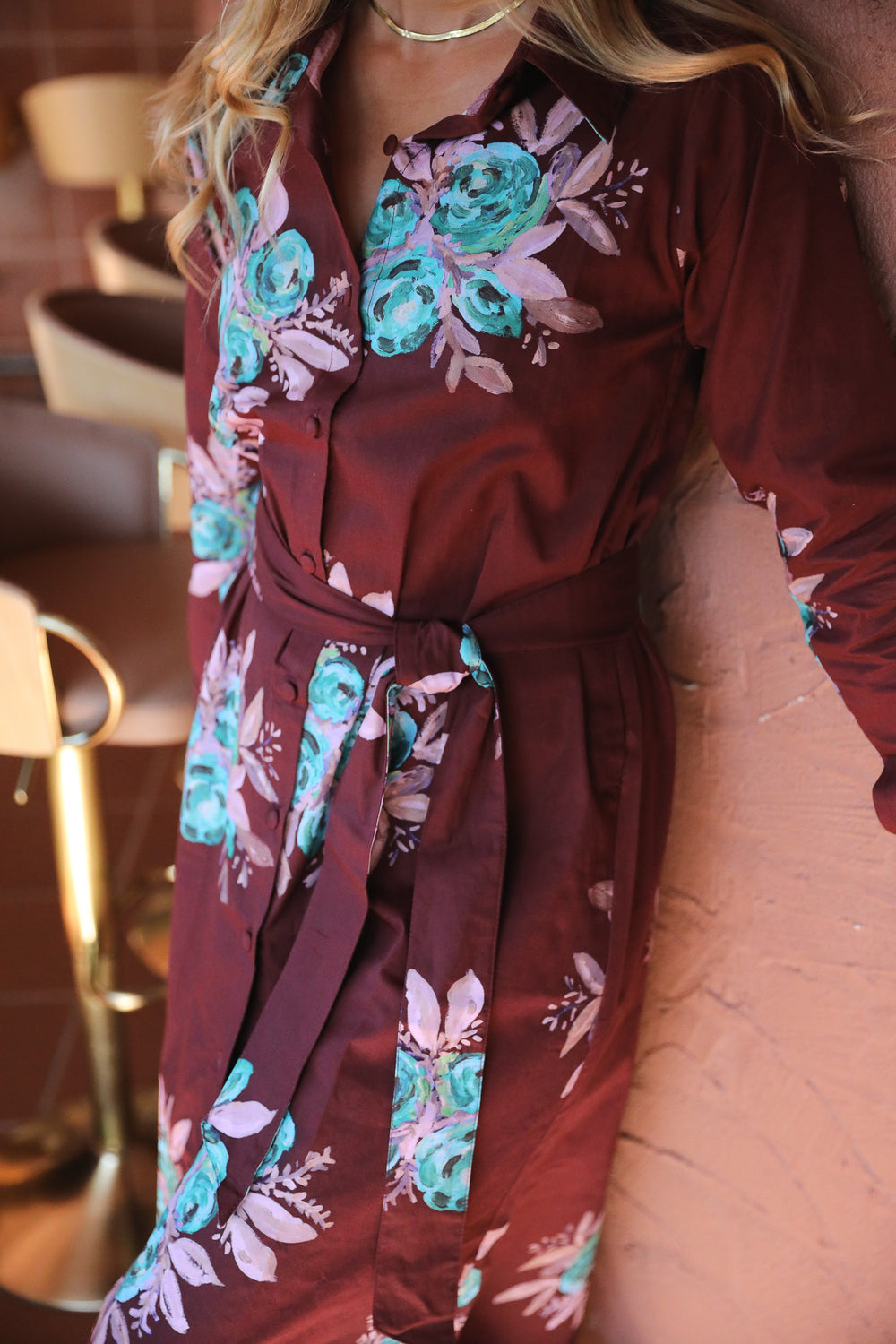 Casa Rosetta Shirt Dress - Rouge