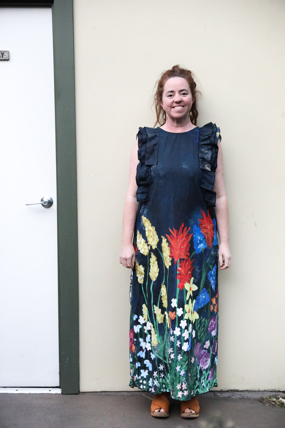 One Off | Flora Frilled Maxi Dress