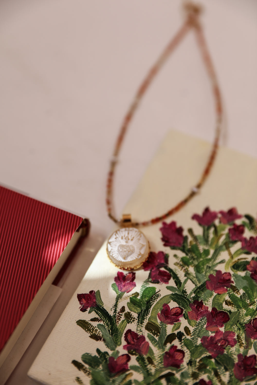 Versailles Necklace - Amber Heart