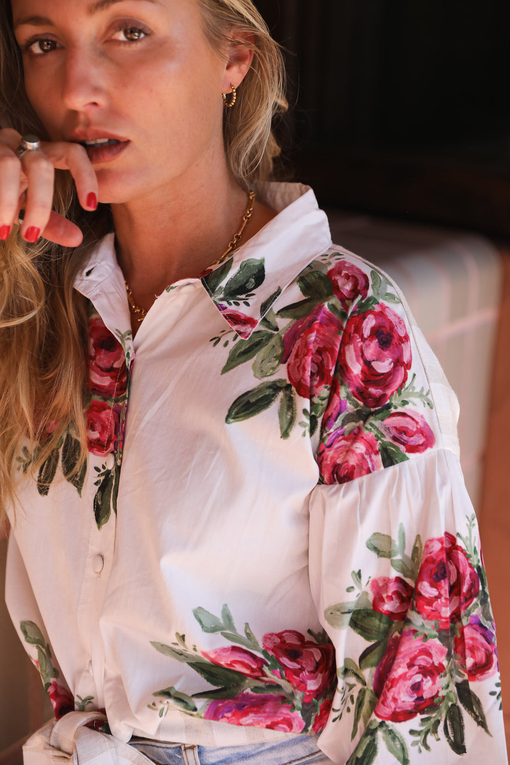 Casa Rosetta Bow Shirt