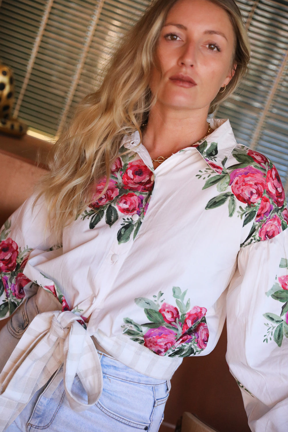 Casa Rosetta Bow Shirt
