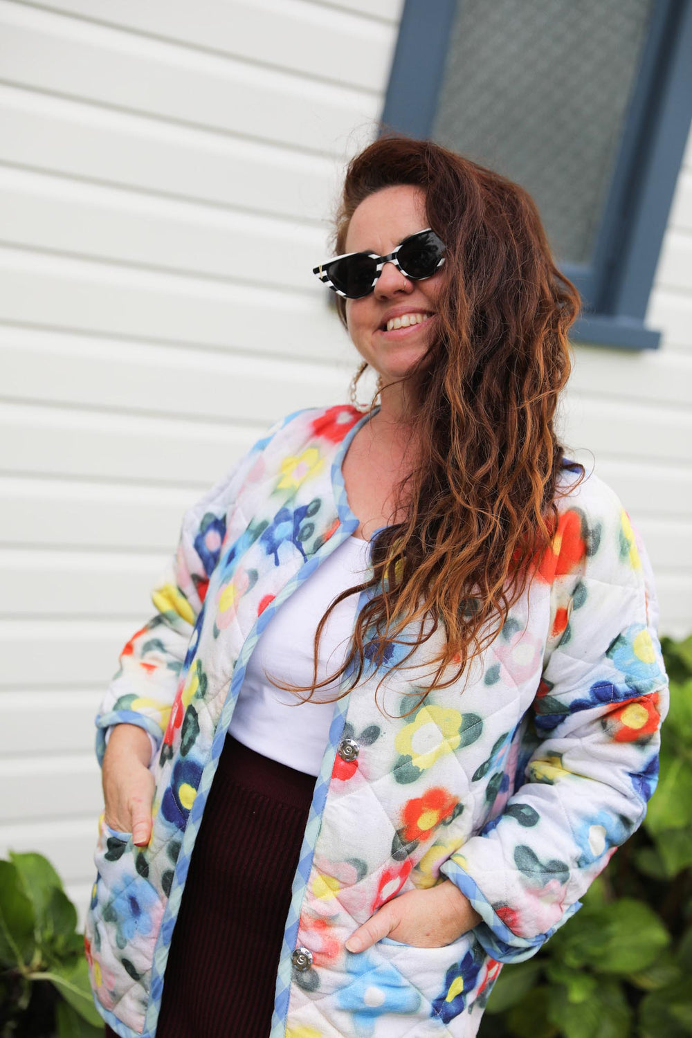 Cactus Flower Quilted Jacket
