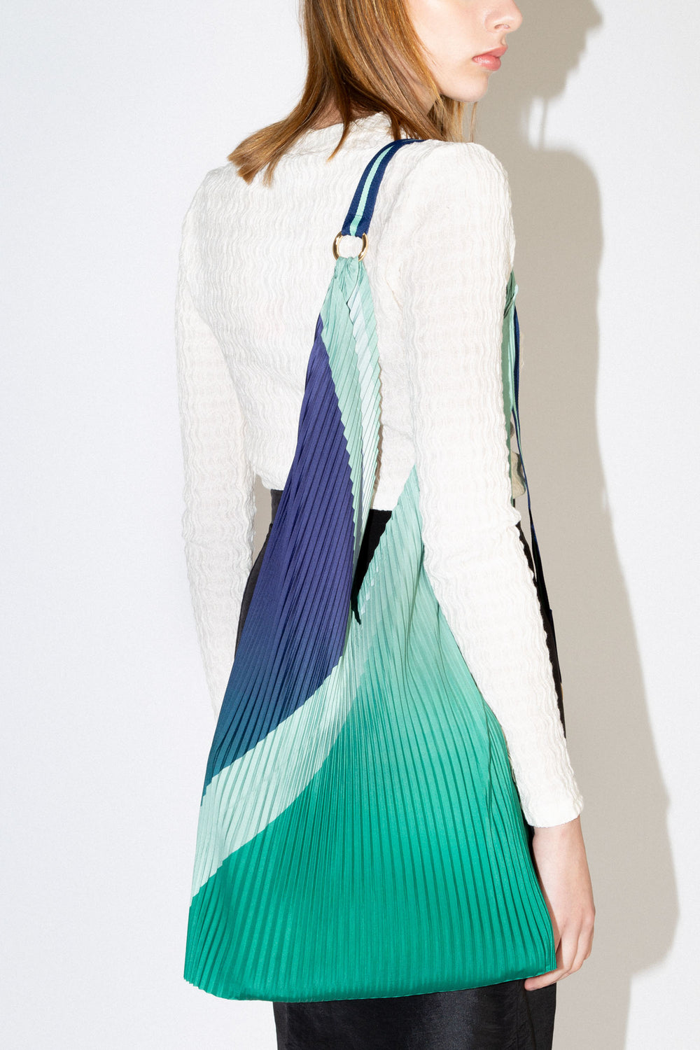 Pleated Y Bag - Monica Green