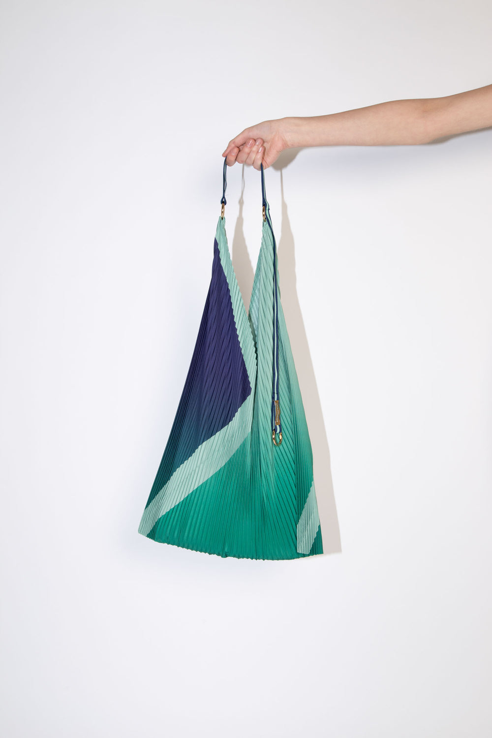 Pleated Y Bag - Monica Green