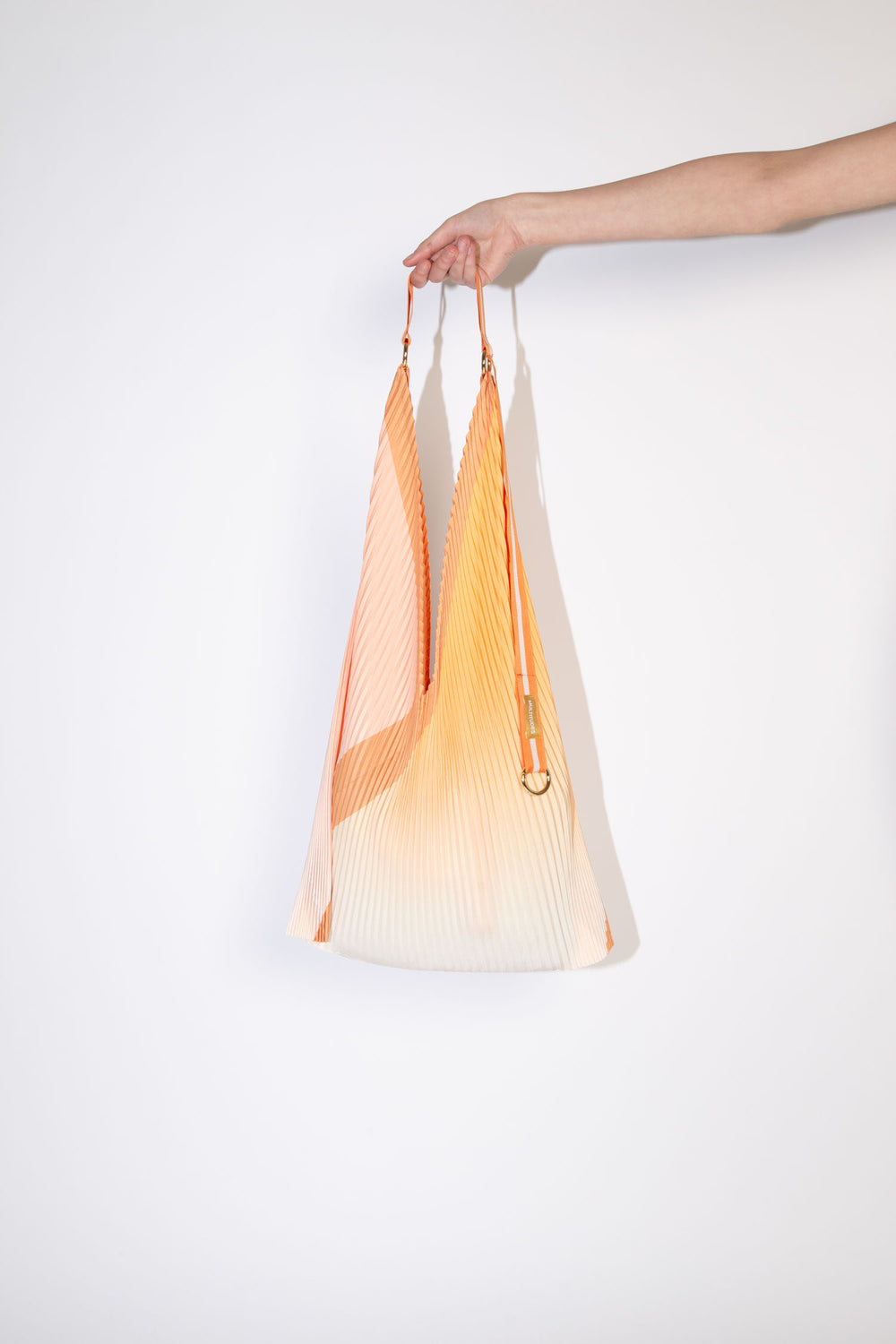 Pleated Y Bag - Monica Nude