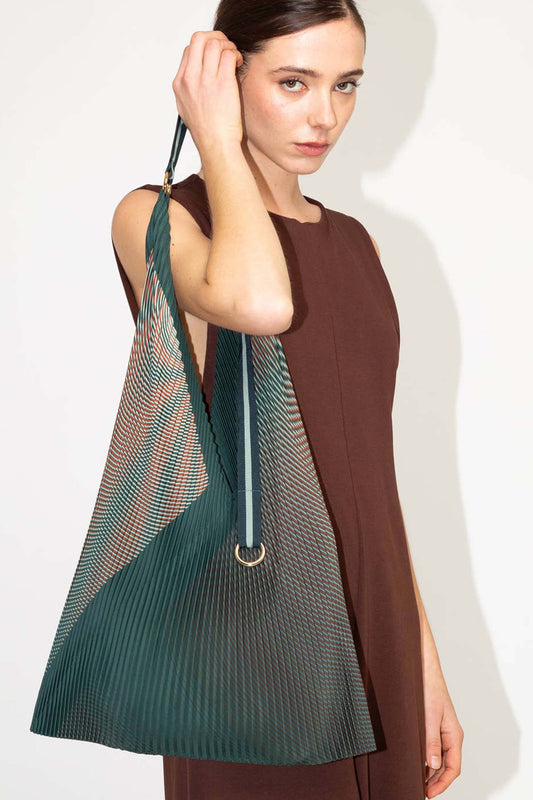 Pleated Y Bag - Isabella Green