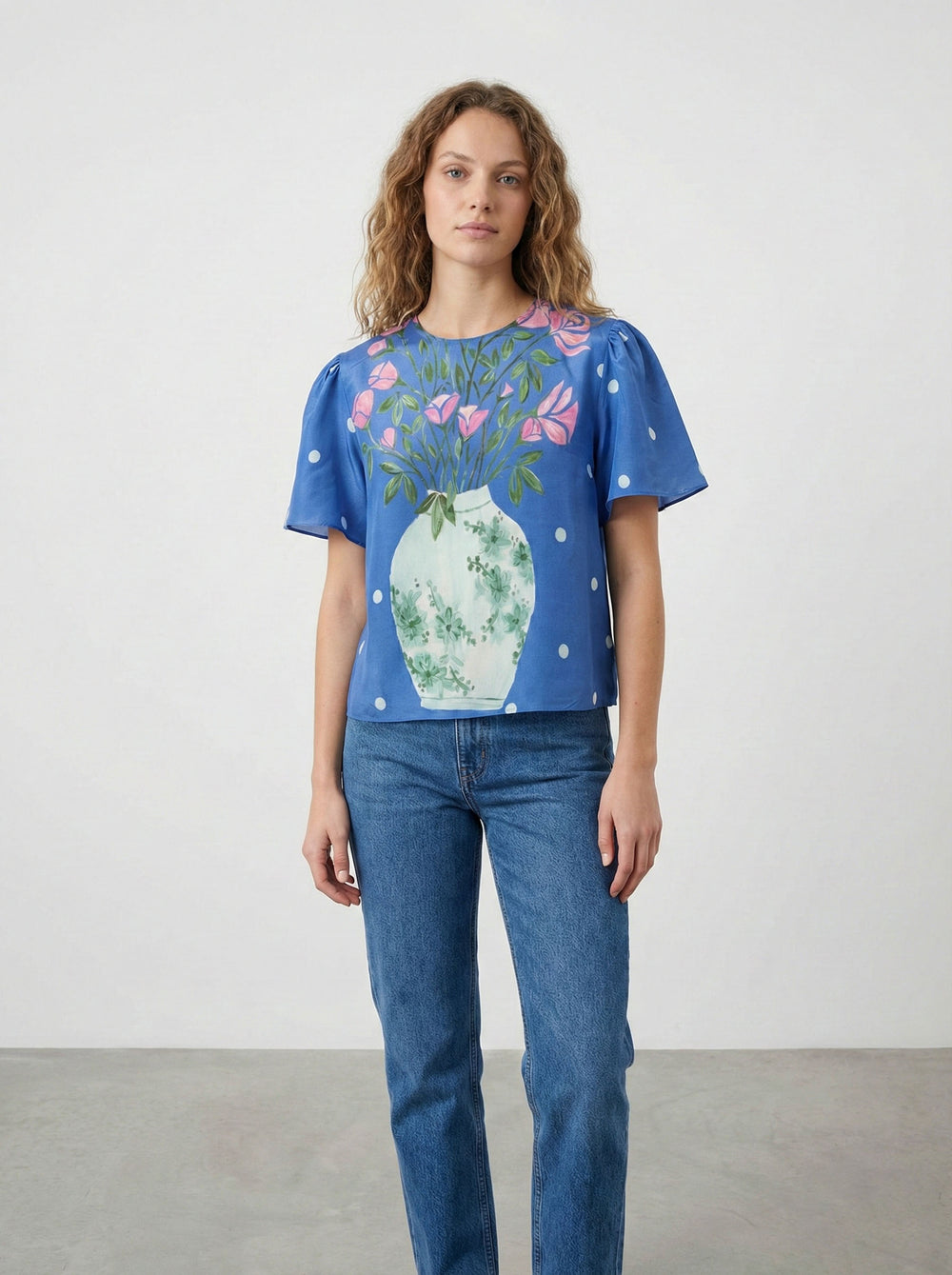Rosé Blouse - Blue