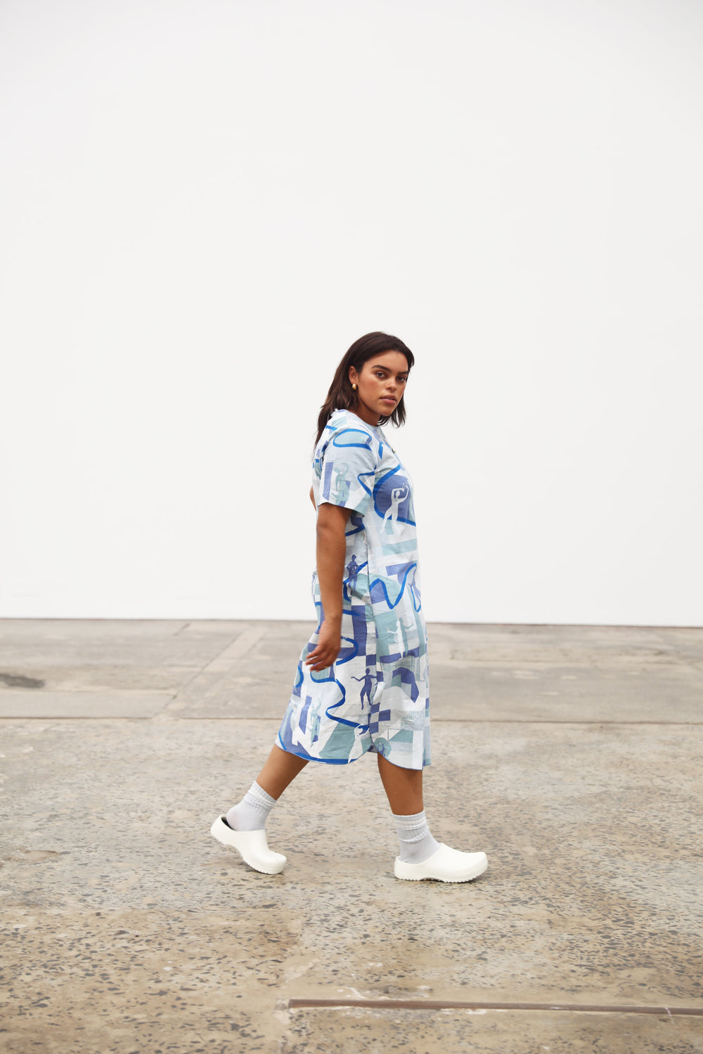 Main Street Avenue Dress - Blue