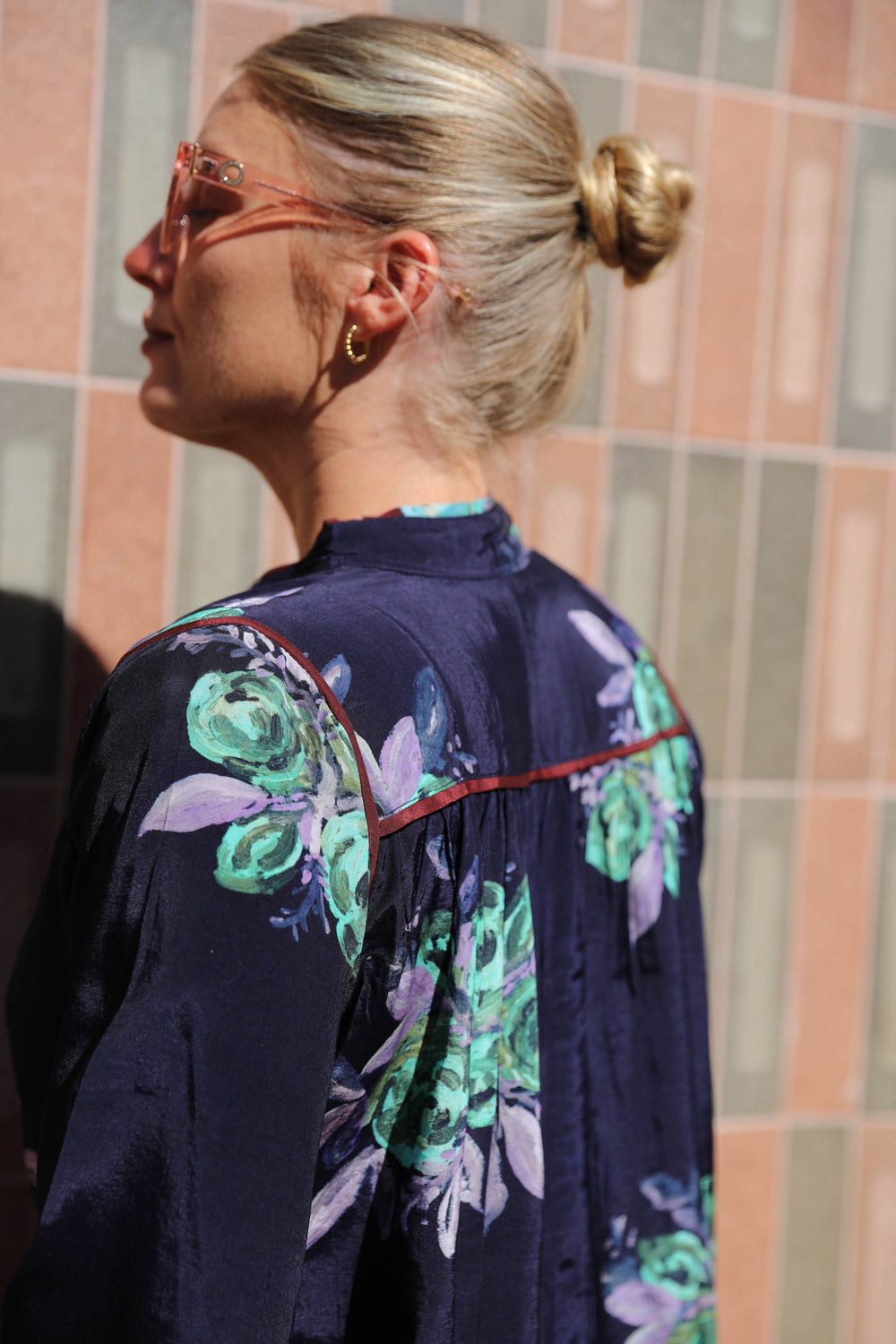 Casa Rosetta Blouse - Navy