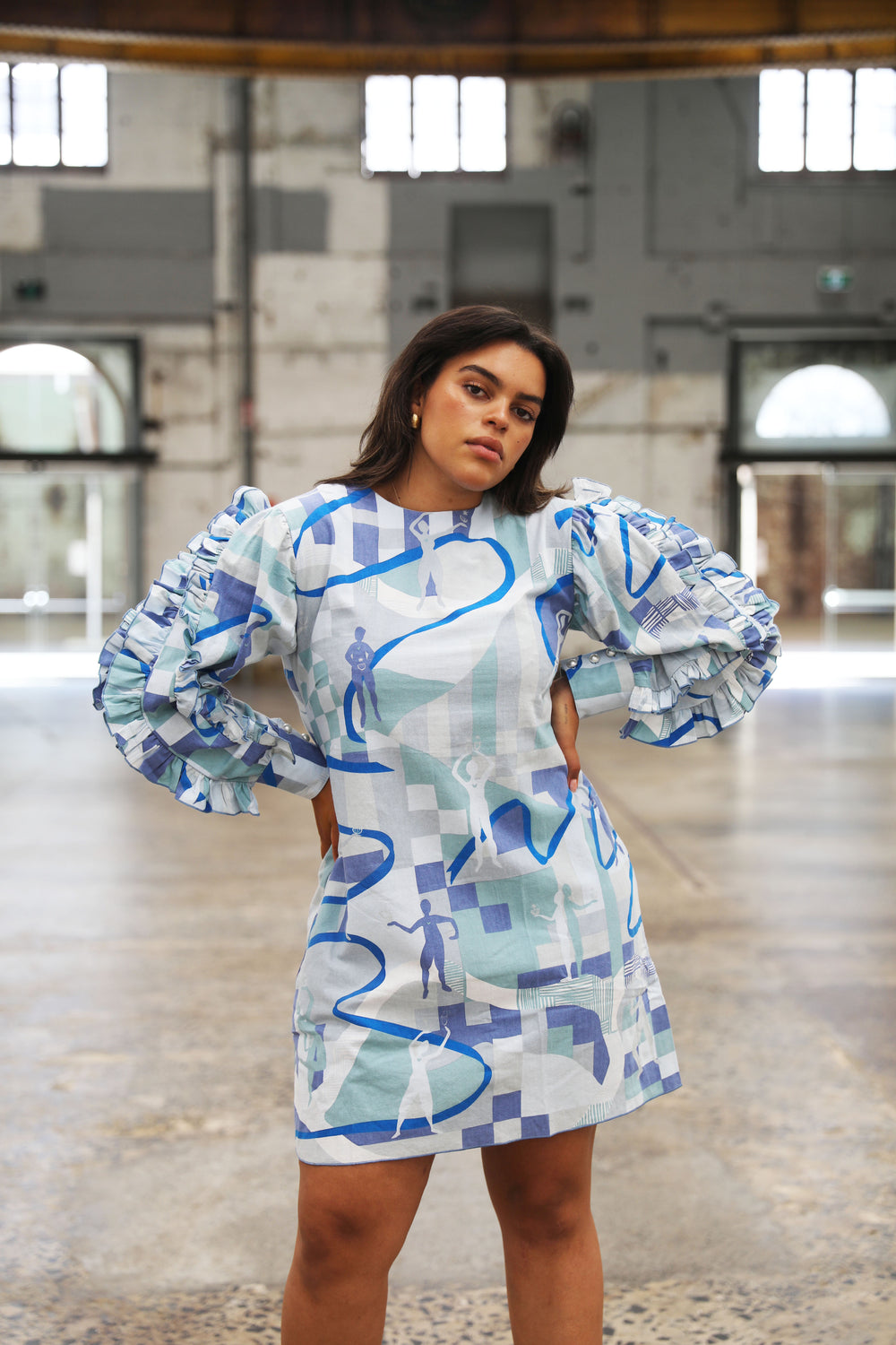 Main Street Icon Dress - Blue
