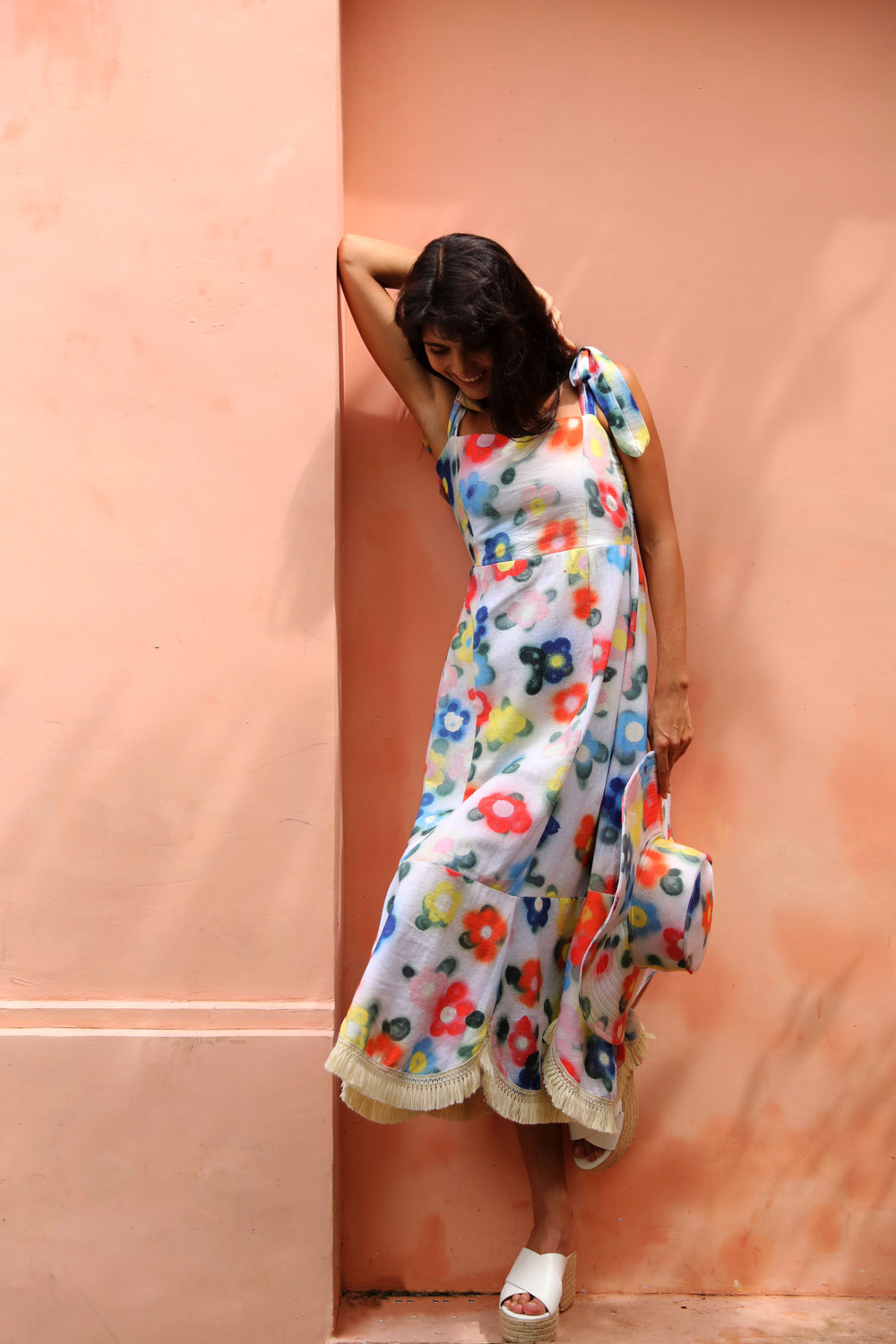 Cactus Flower Midi Dress