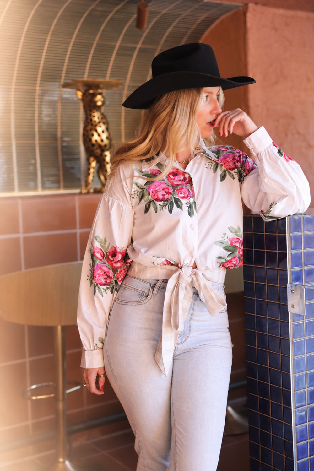 Casa Rosetta Bow Shirt