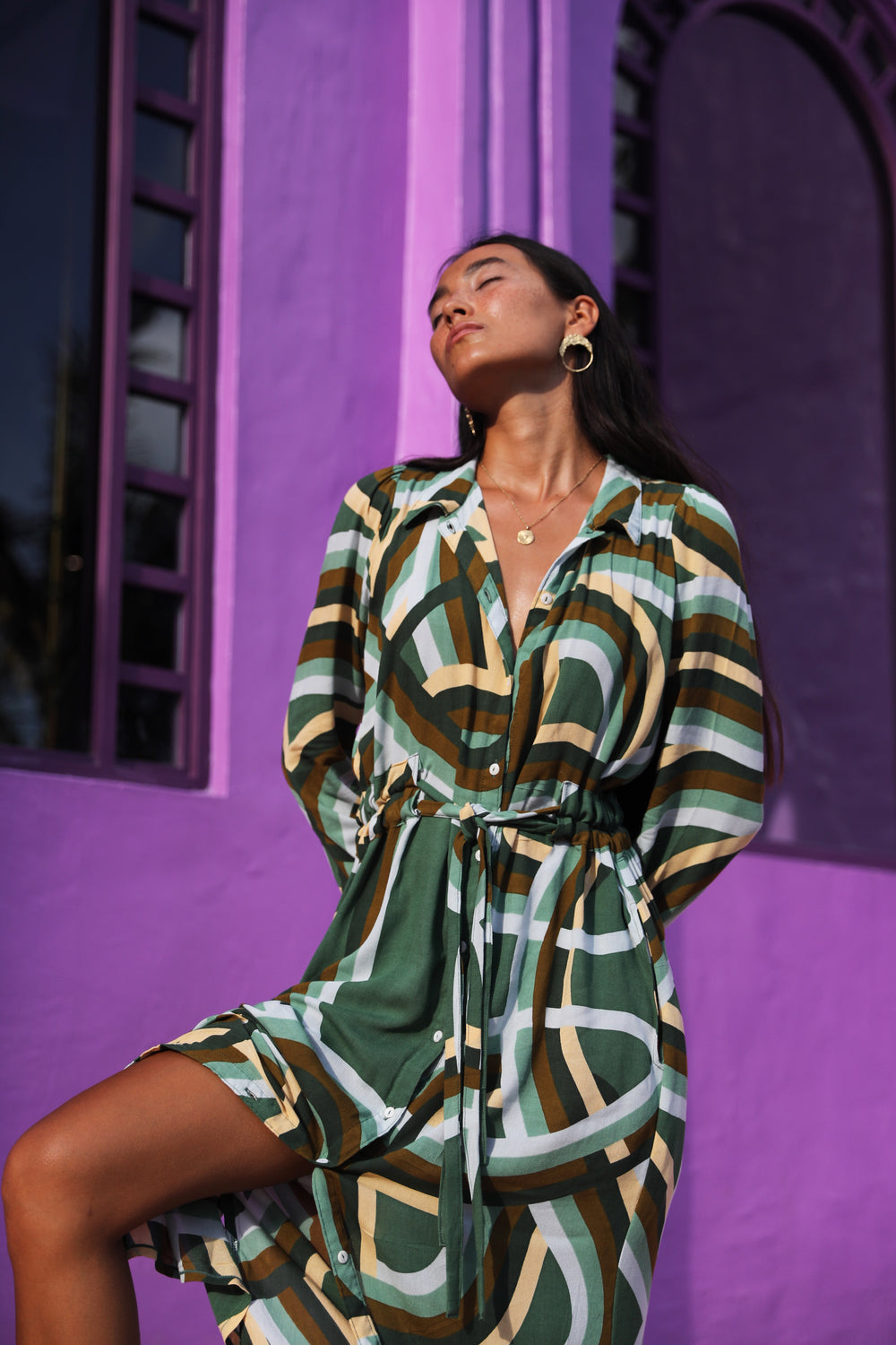 Astral Duster Dress - Juniper