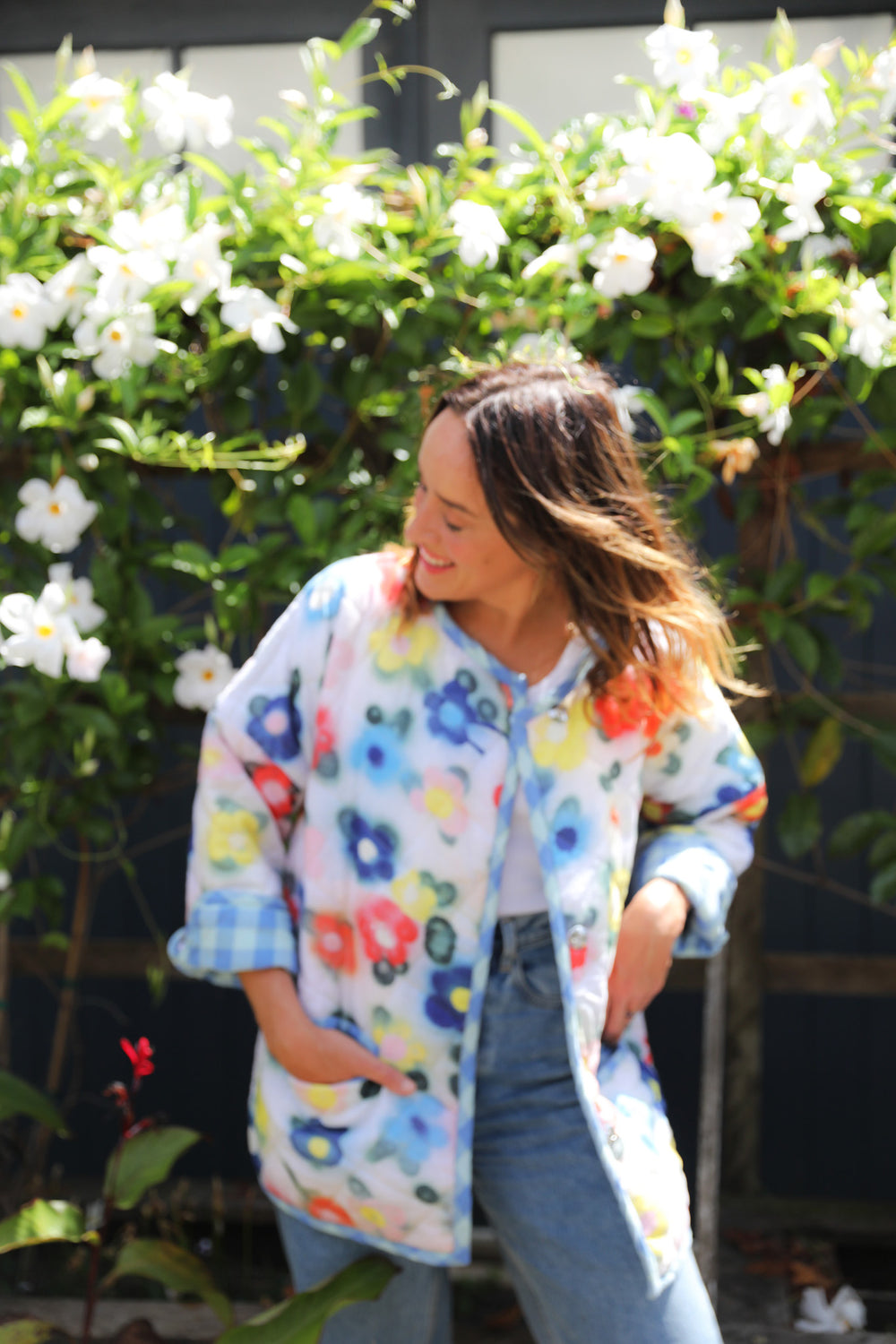 Cactus Flower Quilted Jacket