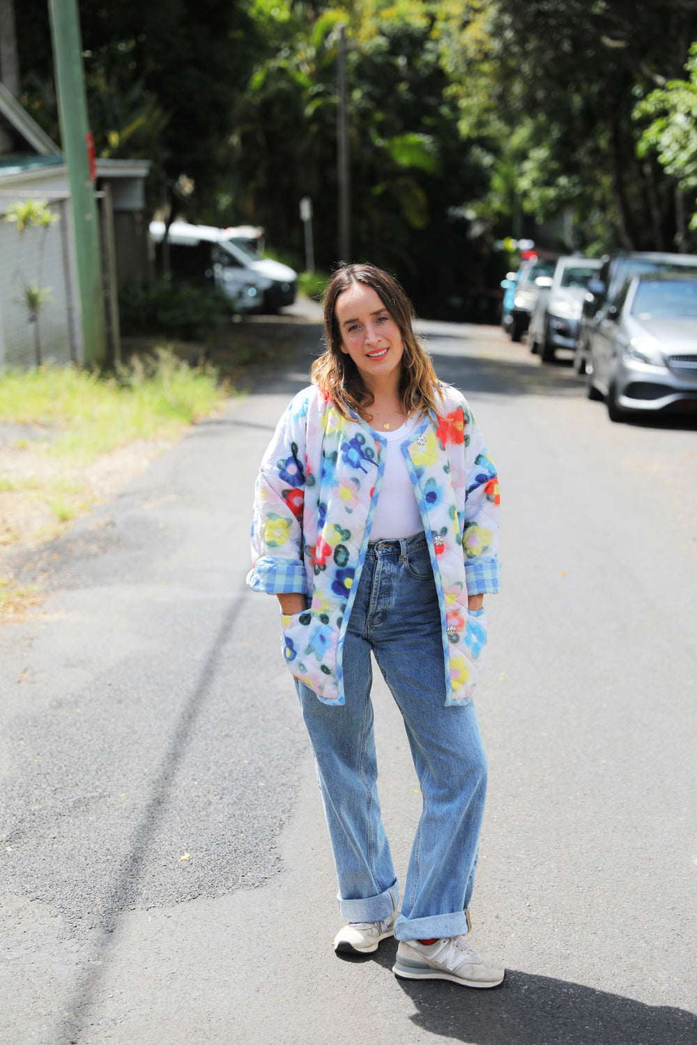 Cactus Flower Quilted Jacket