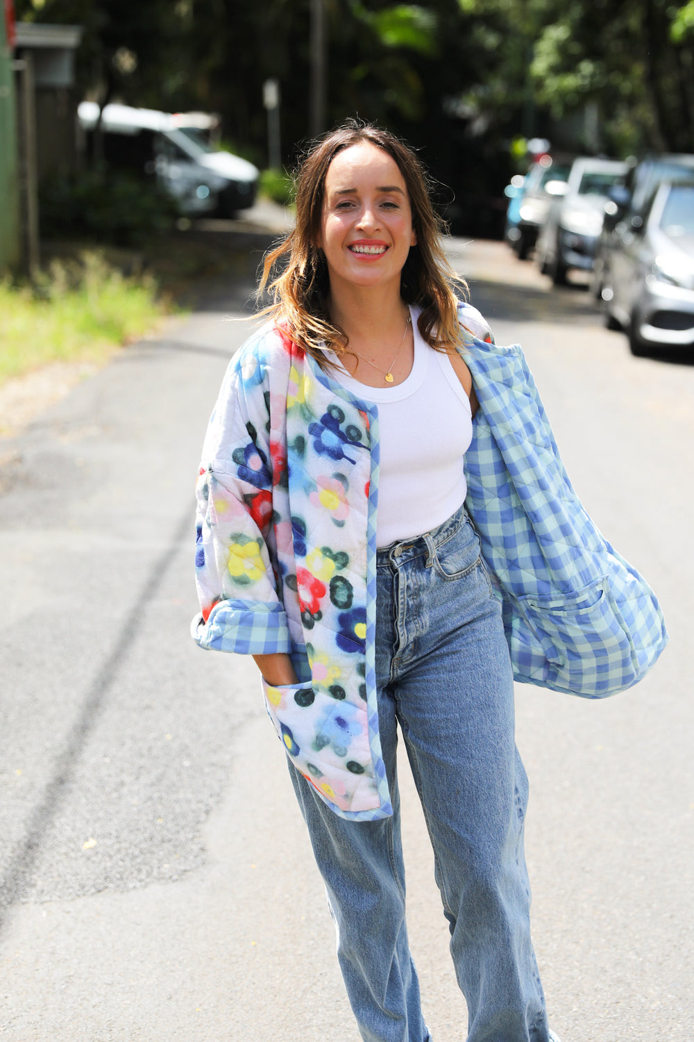 Cactus Flower Quilted Jacket
