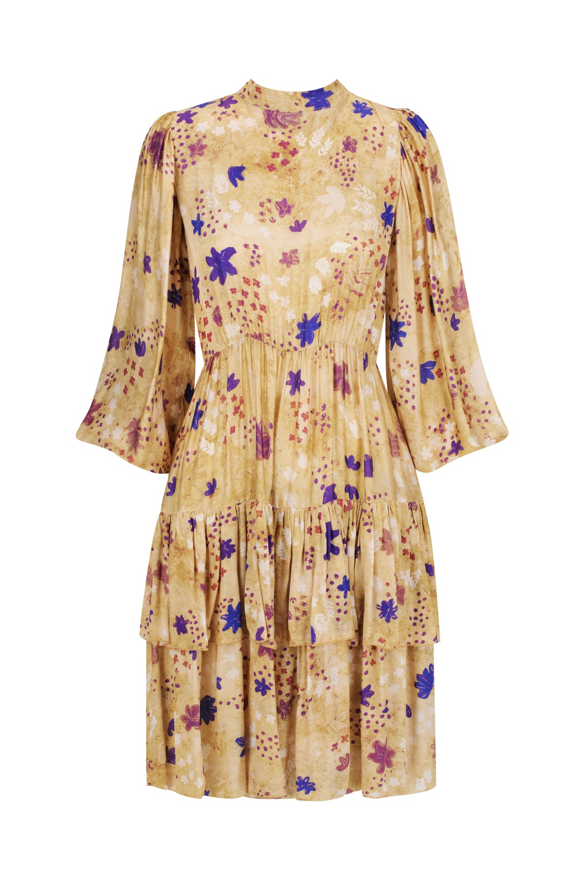 Viamo Cascade Dress - Gold