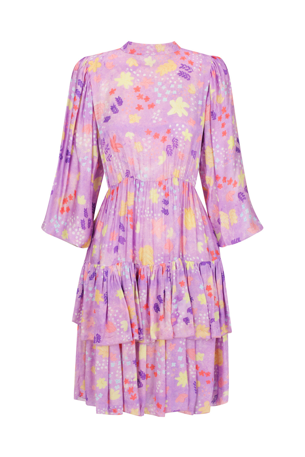 Viamo Cascade Dress - Lilac