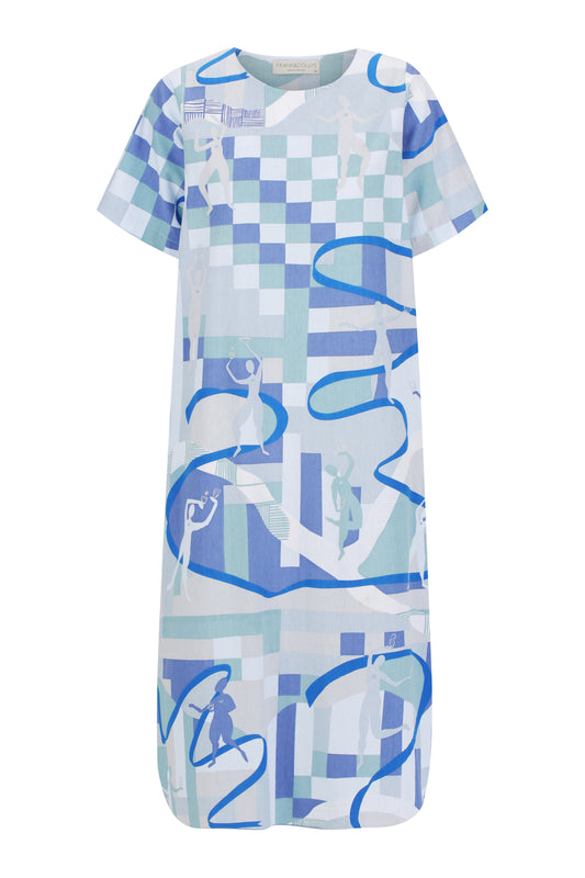 Main Street Avenue Dress - Blue