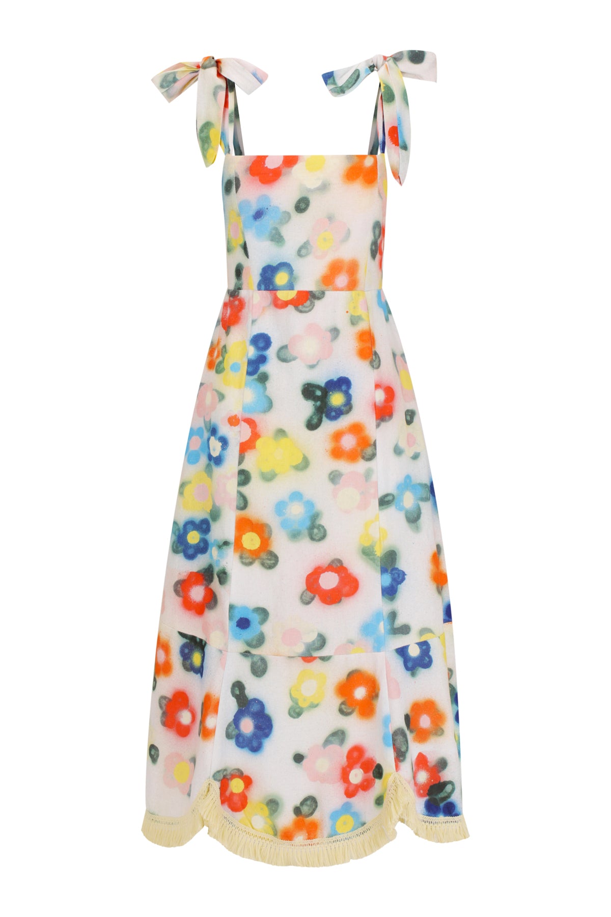 Cactus Flower Midi Dress