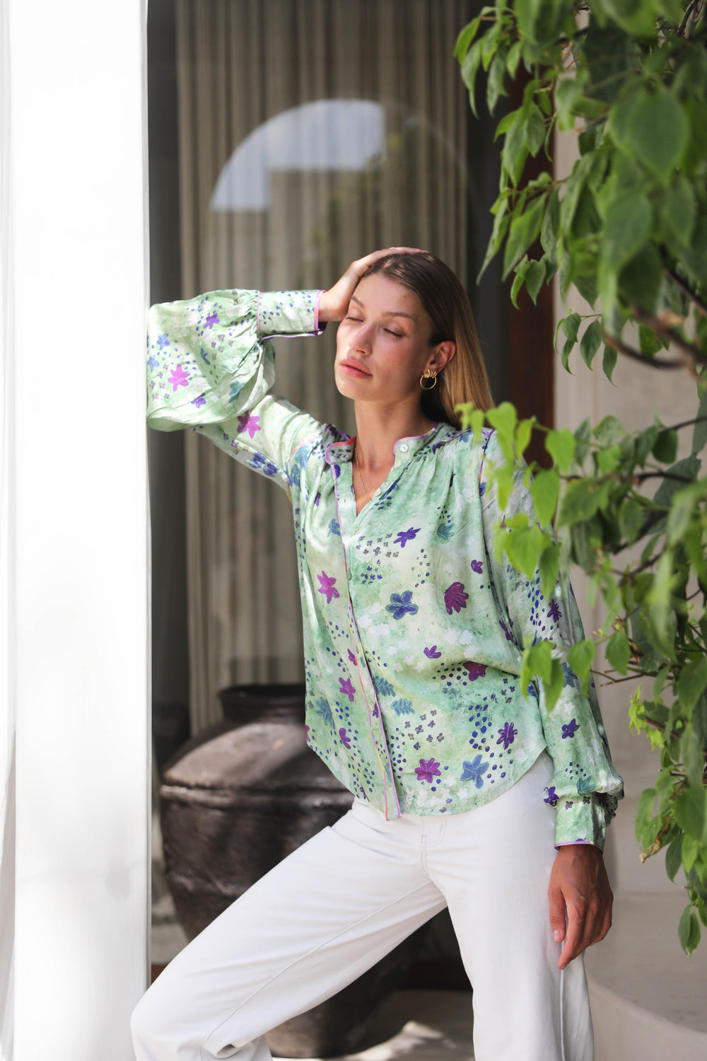 Viamo Blouse - Sage