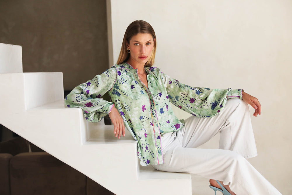 Viamo Blouse - Sage