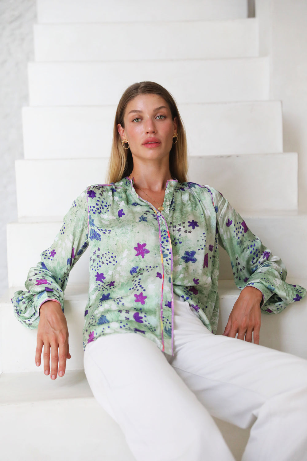Viamo Blouse - Sage