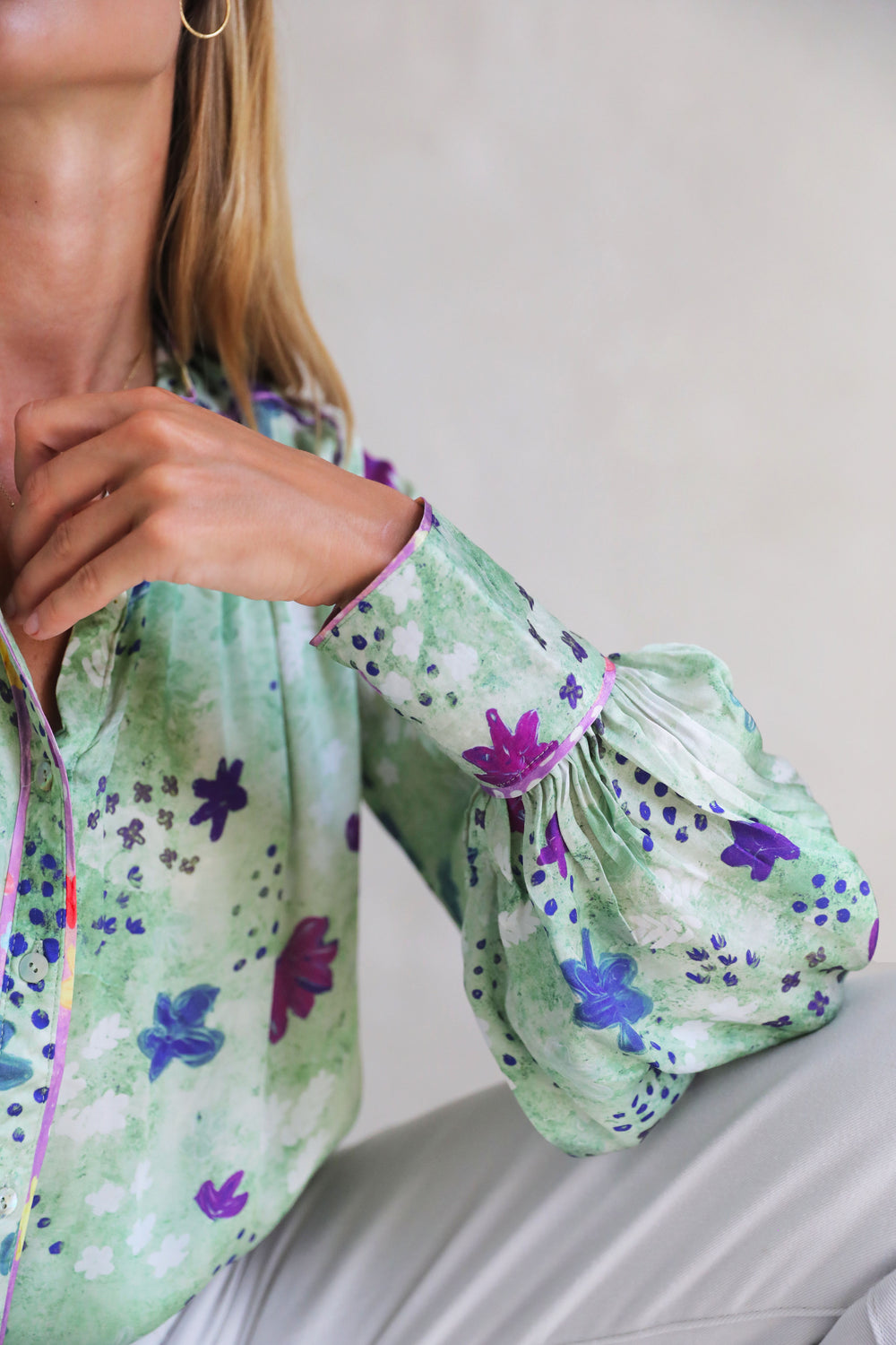Viamo Blouse - Sage