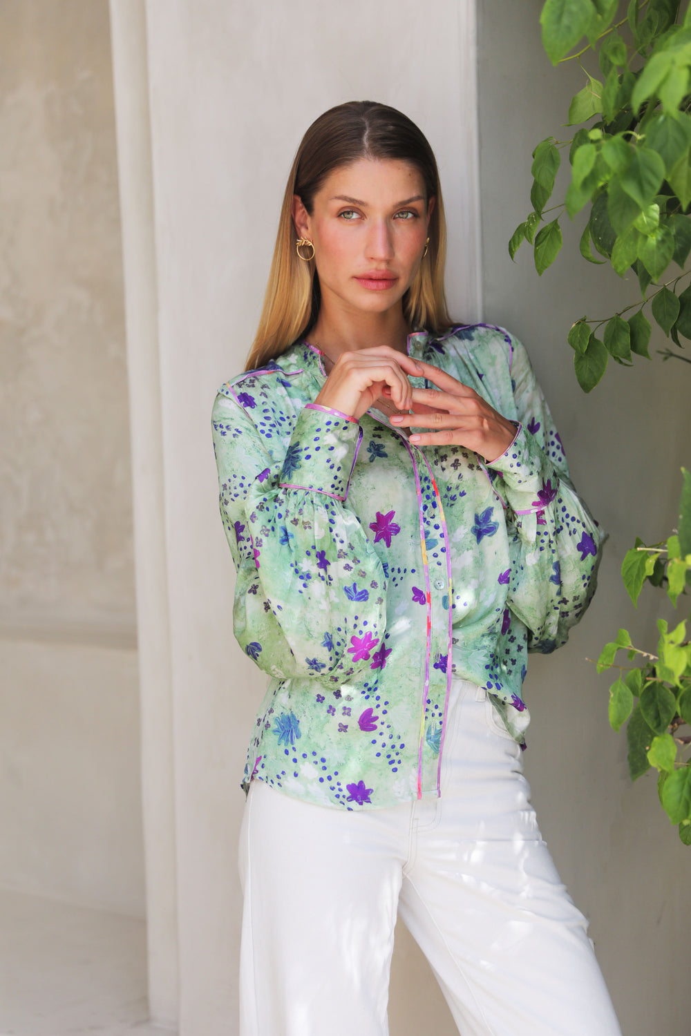 Viamo Blouse - Sage