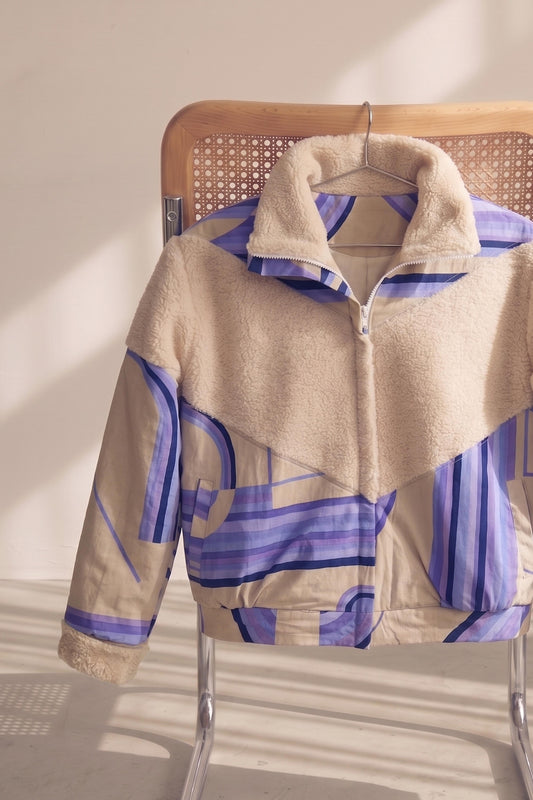 St Germain Sherpa Jacket - Creme - Frank And Dollys