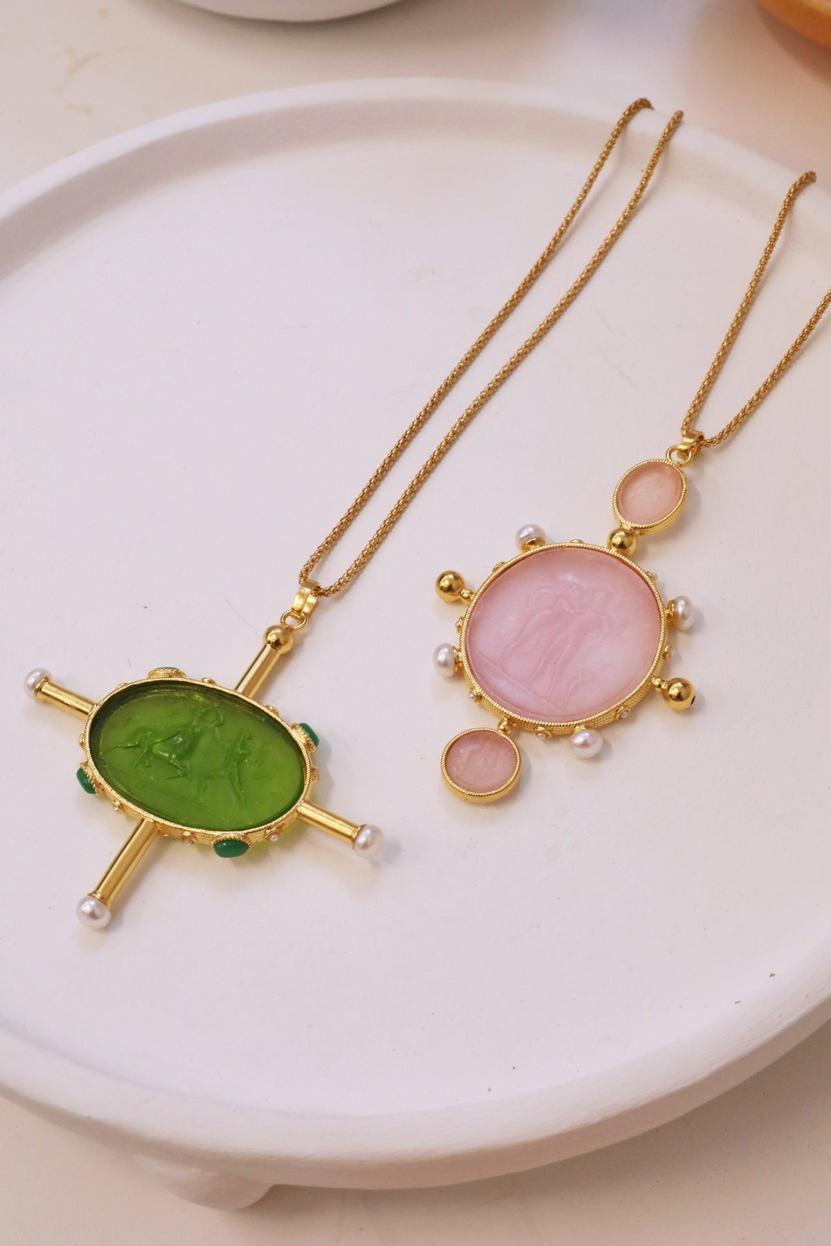 Roma Necklace - Rose'