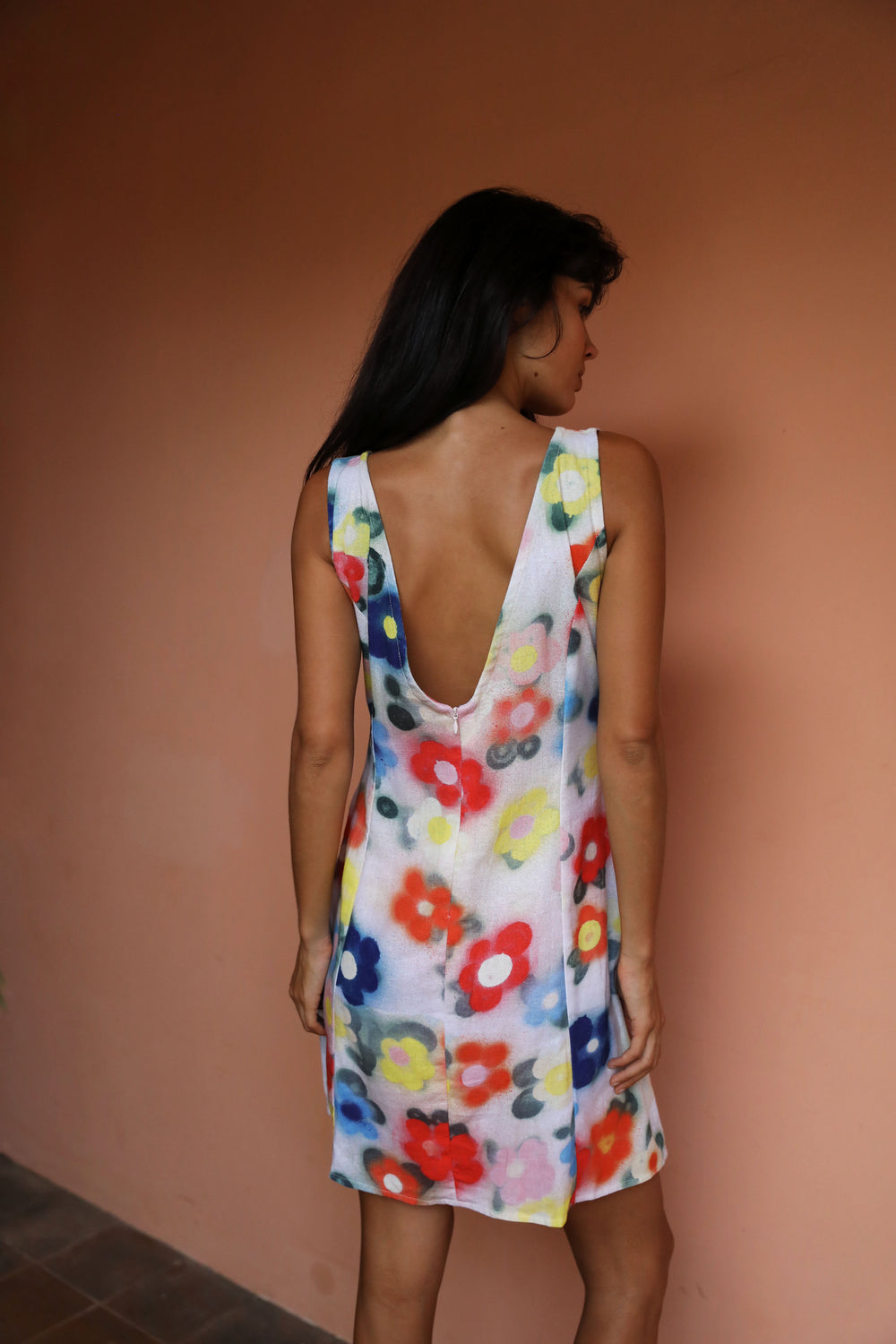 Cactus Flower Mini Dress