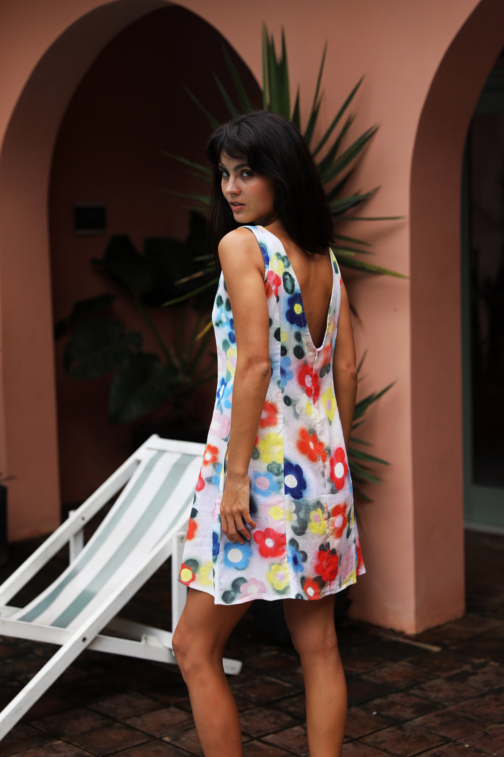 Cactus Flower Mini Dress