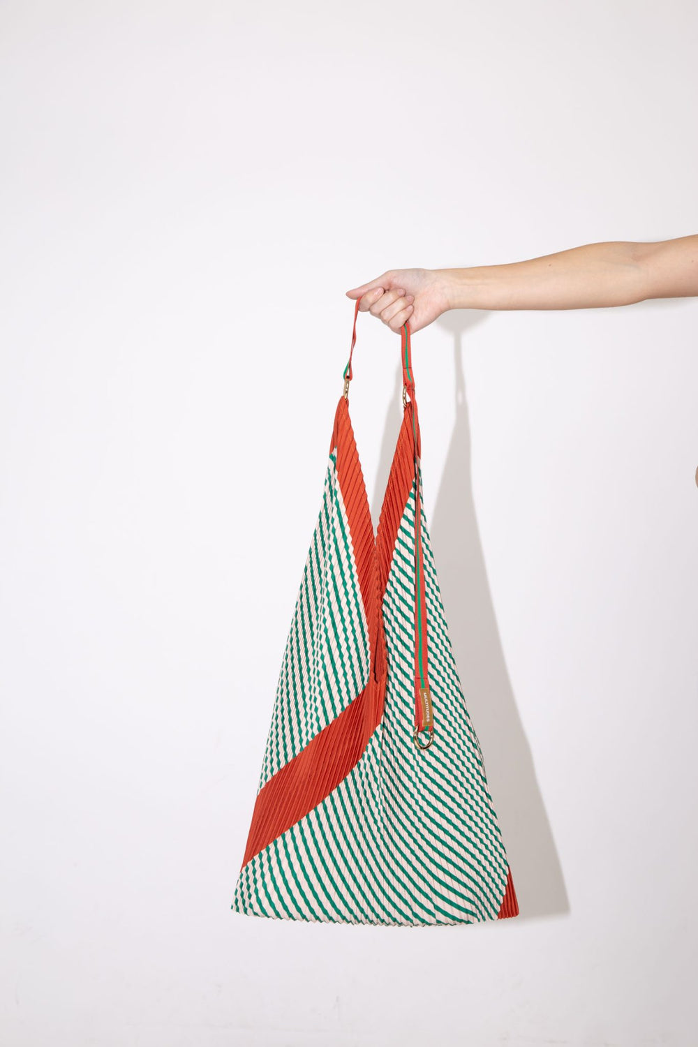 Pleated Y Bag - Francesca Green