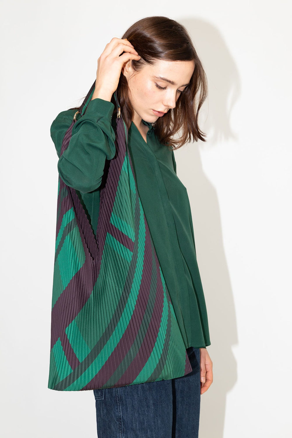 Pleated Y Bag - Ornella