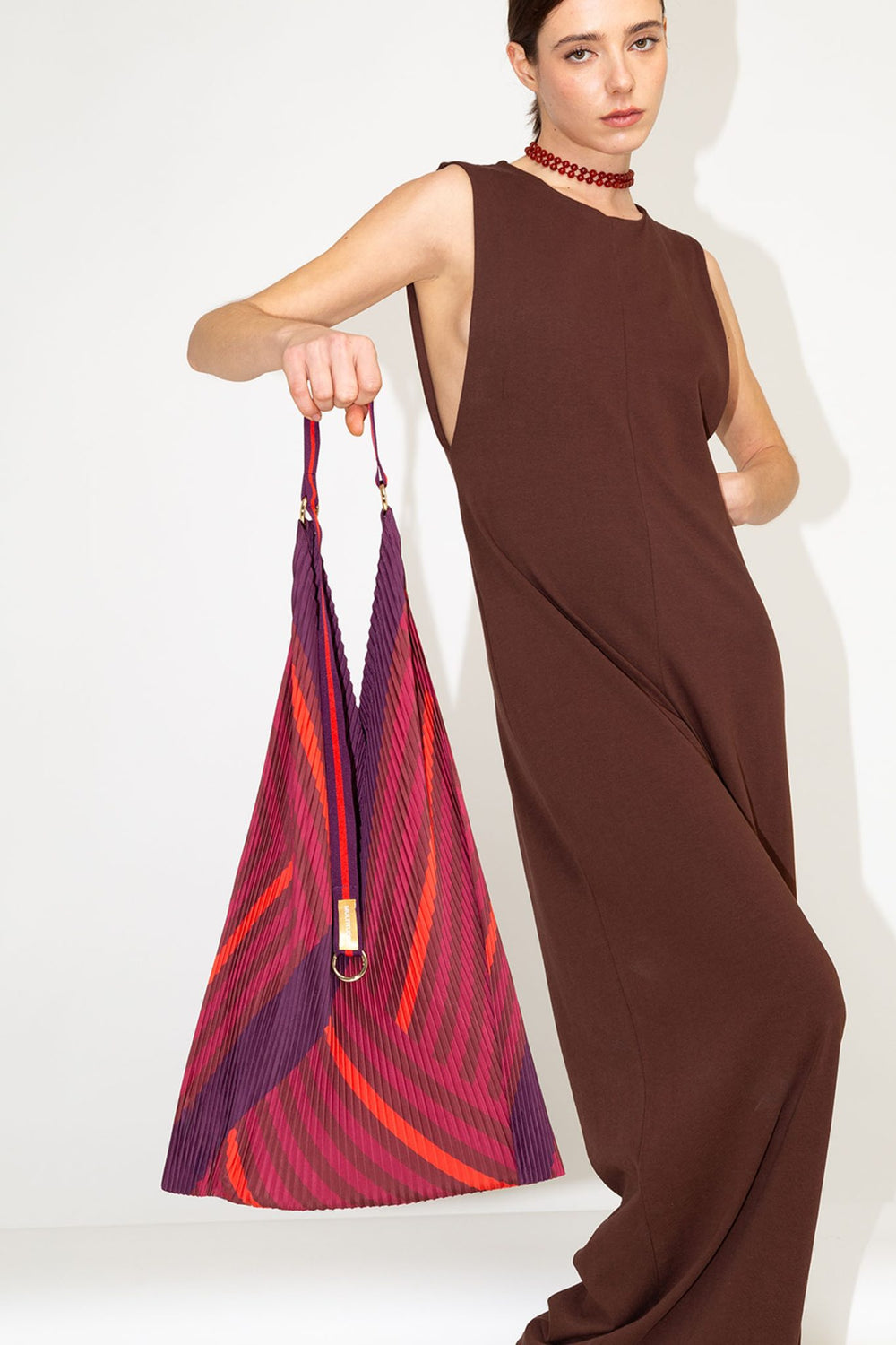 Pleated Y Bag - Stefania