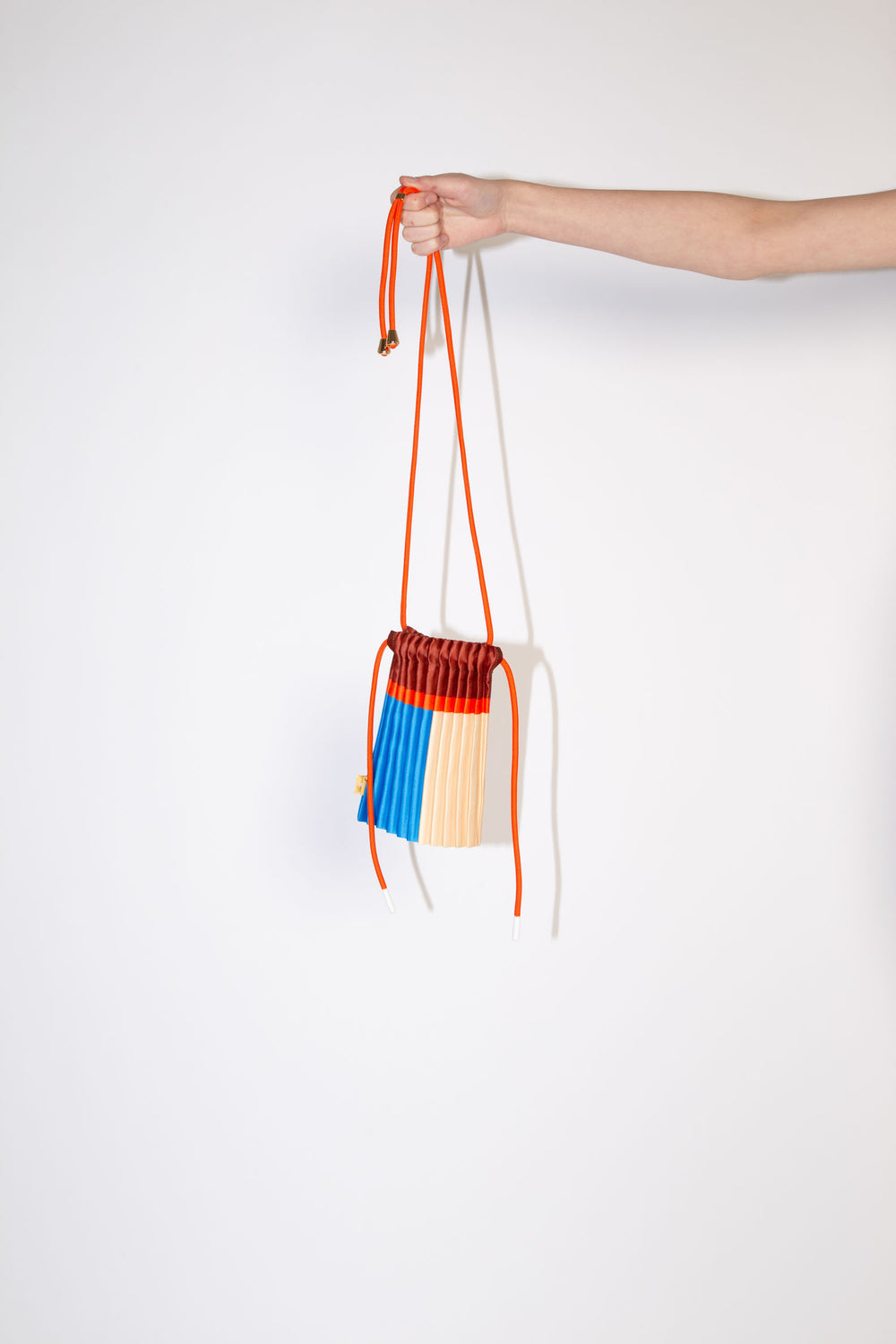 Pleated Crossbody Bag - Agate