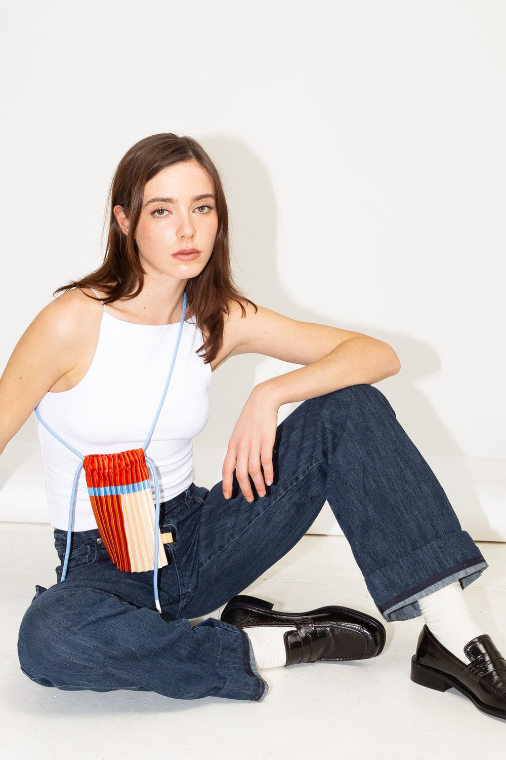 Pleated Crossbody Bag - Siena