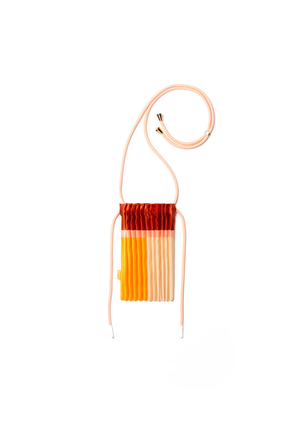 Pleated Crossbody Bag - Amber