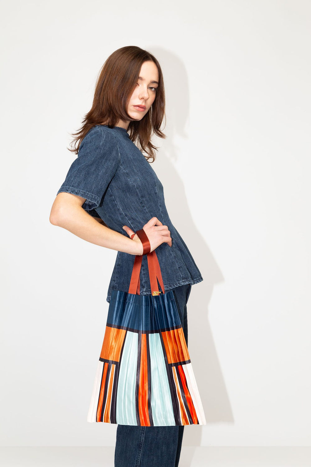 Pleated Multitudes Bag - Chia