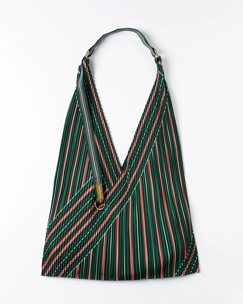 Pleated Y Bag - Stella Green