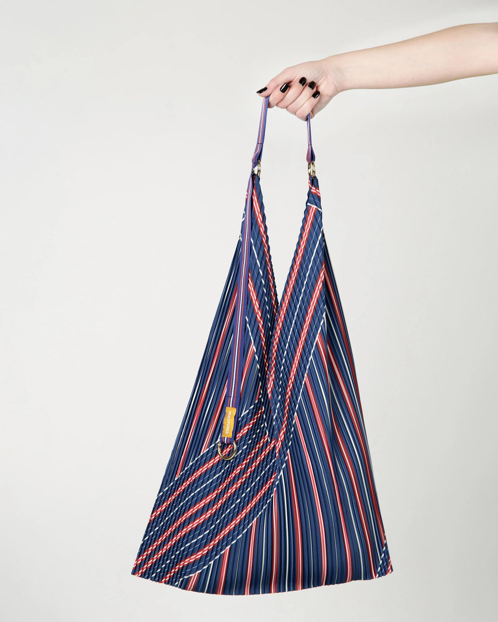 Pleated Y Bag - Stella Blue