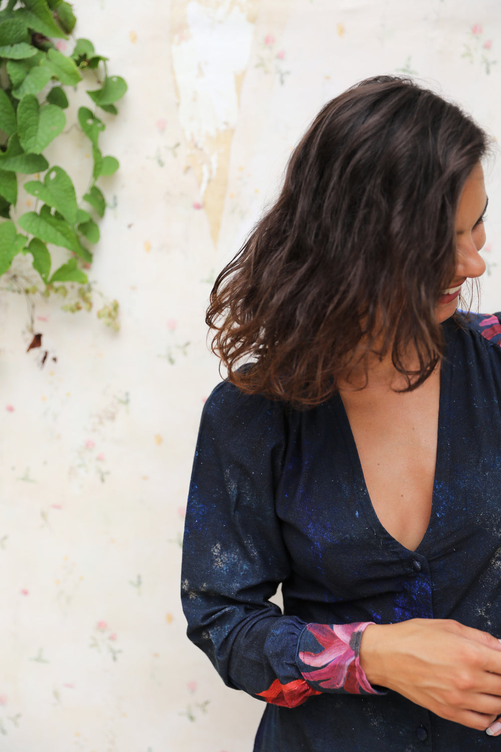 Flora Gown - Navy