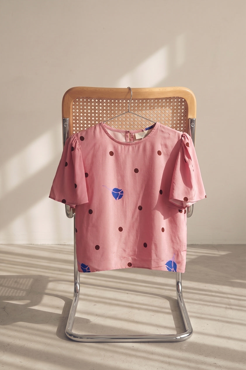 Rosé Spot Blouse - Blossom
