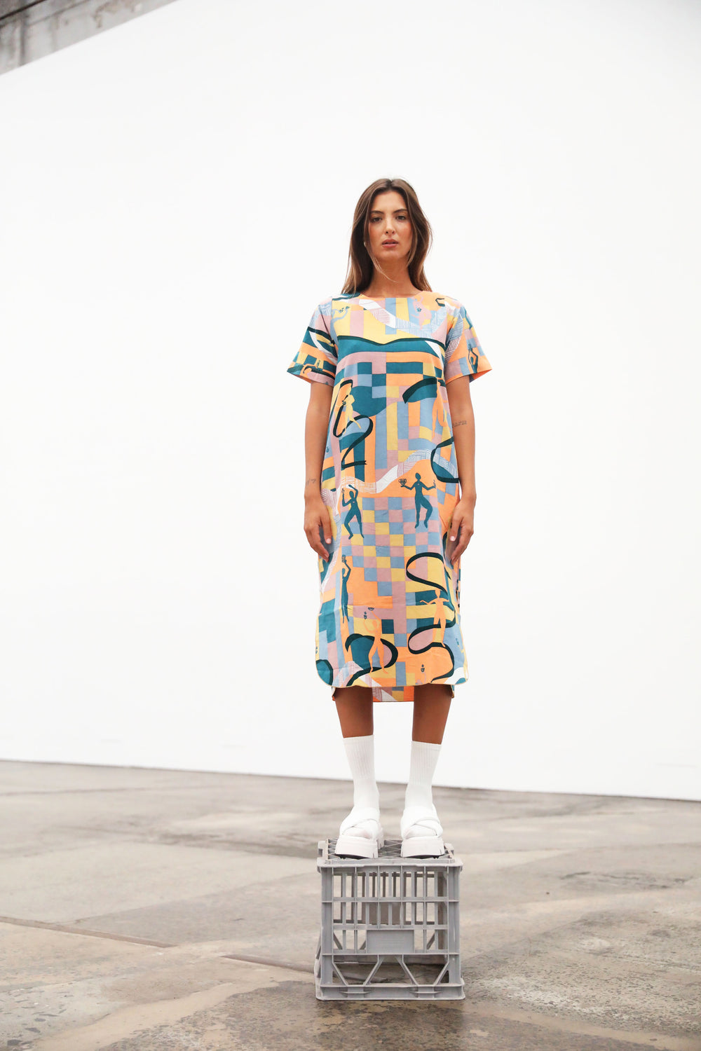 Main Street Avenue Dress - Multi